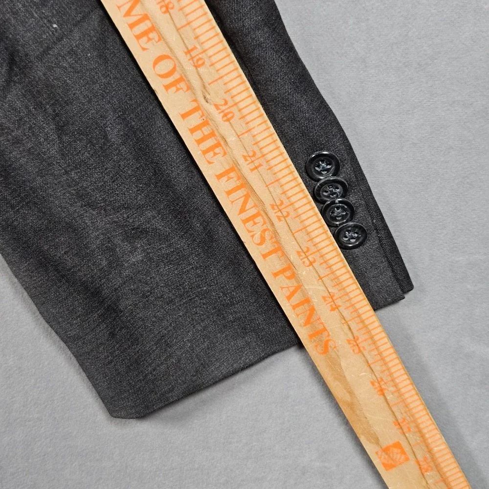 Peter Millar Blazer Mens 48R Gray Wool Two Button Double Vented Suit Jacket‎